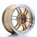 Japan Racing JR7 15x7 ET38 4x100/114 Gold w/Machined Lip