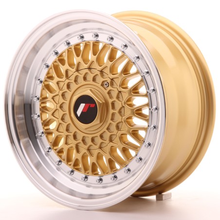 Japan Racing JR9 15x7 ET20 BLANK Gold w/Machined Lip