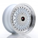 Japan Racing JR9 15x7 ET20 4x100/108 White w/Machined Lip