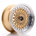 Japan Racing JR9 15x8 ET20 BLANK Gold w/Machined Lip