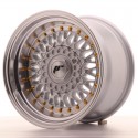 Japan Racing JR9 15x9 ET10 BLANK Silver w/Machined Lip