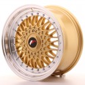 Japan Racing JR9 16x8 ET25 4x100/108 Gold w/Machined Lip