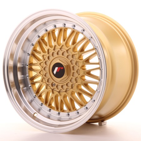 Japan Racing JR9 17x10 ET20 BLANK Gold w/Machined Lip