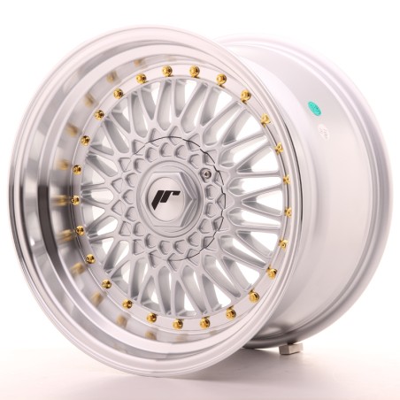 Japan Racing JR9 17x10 ET20 4x100/108 Silver w/Machined Lip