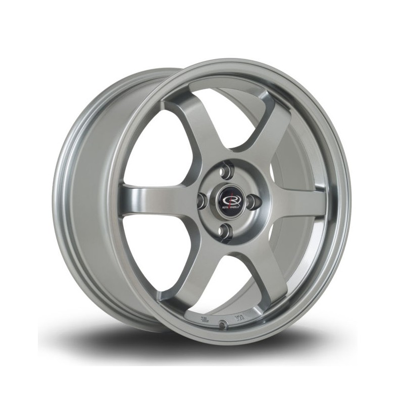 Llanta Rota Grid 17x7.5 4x100 Steelgrey