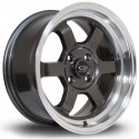 Llanta Rota Grid-V 15x7 4x108 RLGunmetal