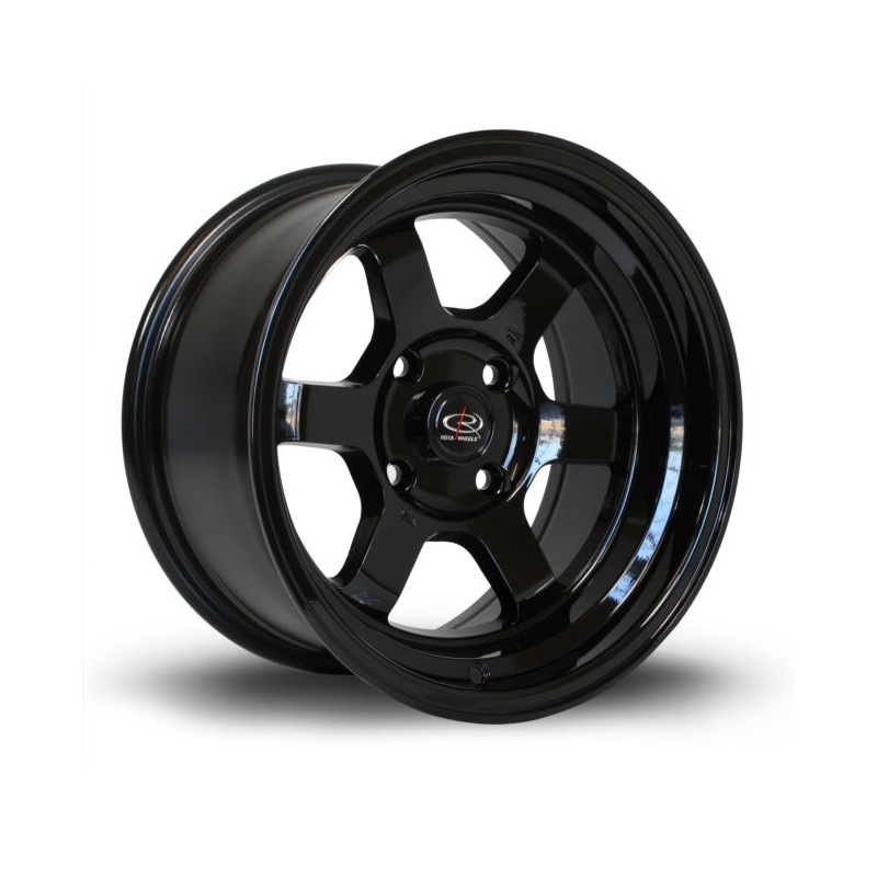 Llanta Rota Grid-V 15x8 4x114 Black