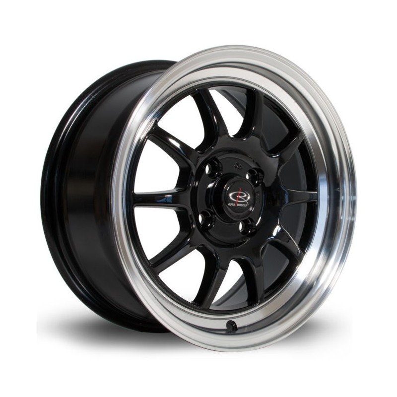 Llanta Rota GT3 15x7 4x100 RLBlack