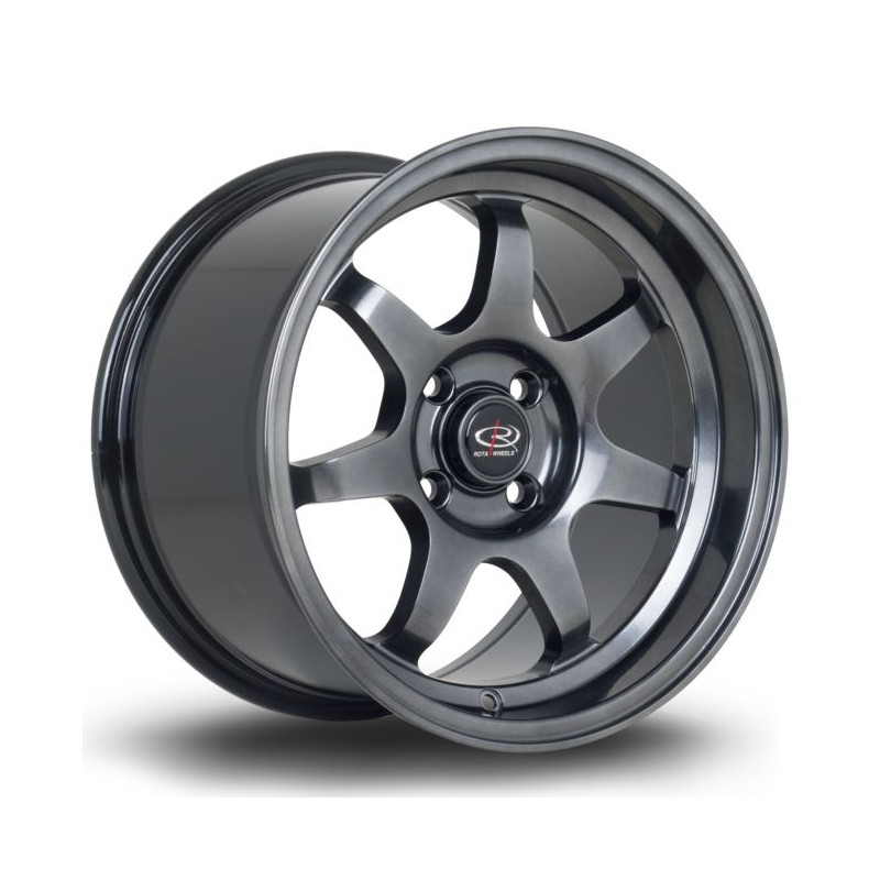 Llanta Rota K7 15x9 4x100 HBlack