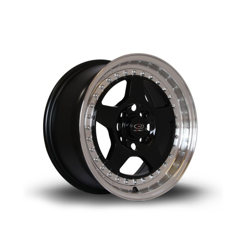 Llanta Rota Kyusha 15x7 4x100 RLBlack