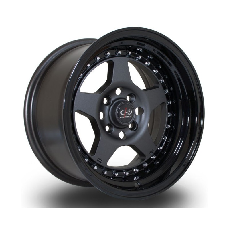Llanta Rota Kyusha 15x8 4x114 FGMBlack Llanta Rota Kyusha 15x8 4x114 FGMBlack