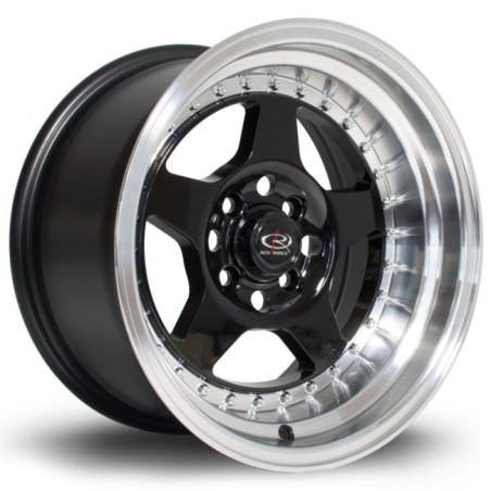 Llanta Rota Kyusha 15x8 4x114 RLBlack