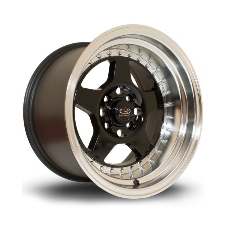 Llanta Rota Kyusha 15x9 4x100 RLBlack