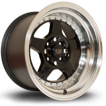 Llanta Rota Kyusha 15x9 4x100 RLBlack