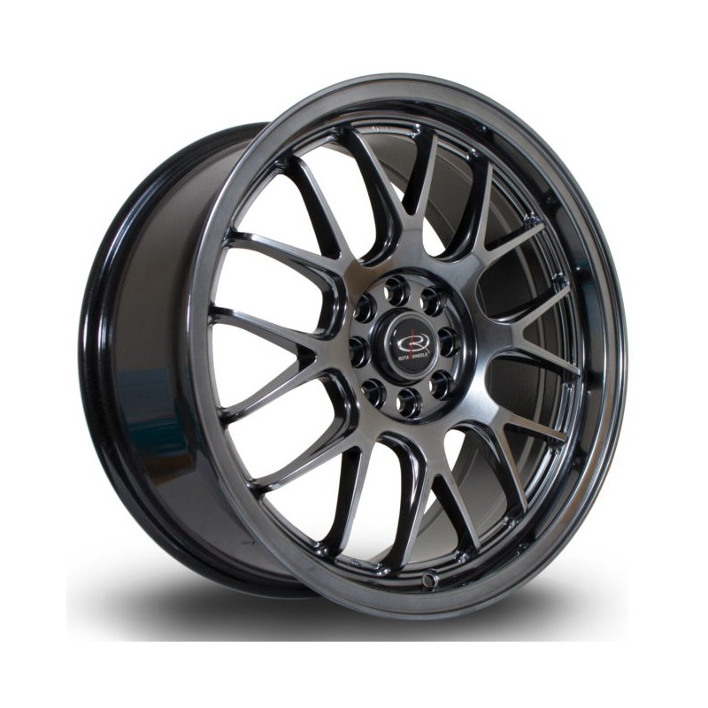 Llanta Rota MXR 17x7.5 4x108-4x100 HBlack