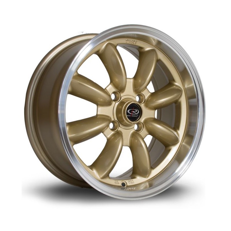 Llanta Rota RB 15x7 4x100 RLGold Llanta Rota RB 15x7 4x100 RLGold