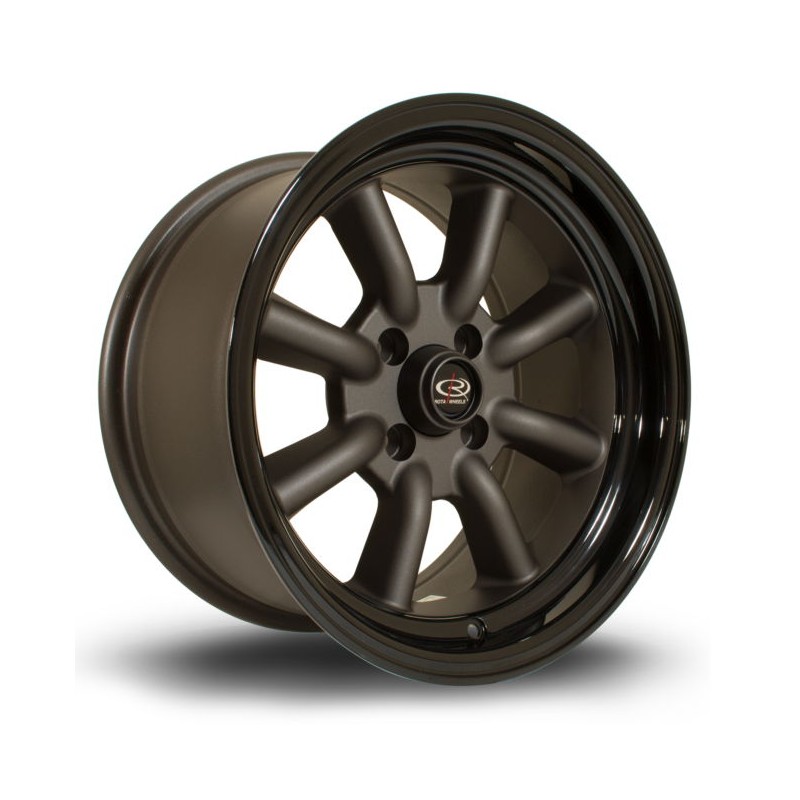 Llanta Rota RKR 15x8 4x100 FGMBlack Llanta Rota RKR 15x8 4x100 FGMBlack