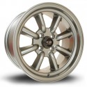 Llanta Rota RKR 15x8 4x100 Steelgrey