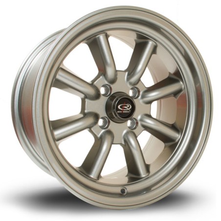 Llanta Rota RKR 15x8 4x100 Steelgrey
