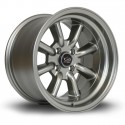 Llanta Rota RKR 15x9 4x100 Steelgrey