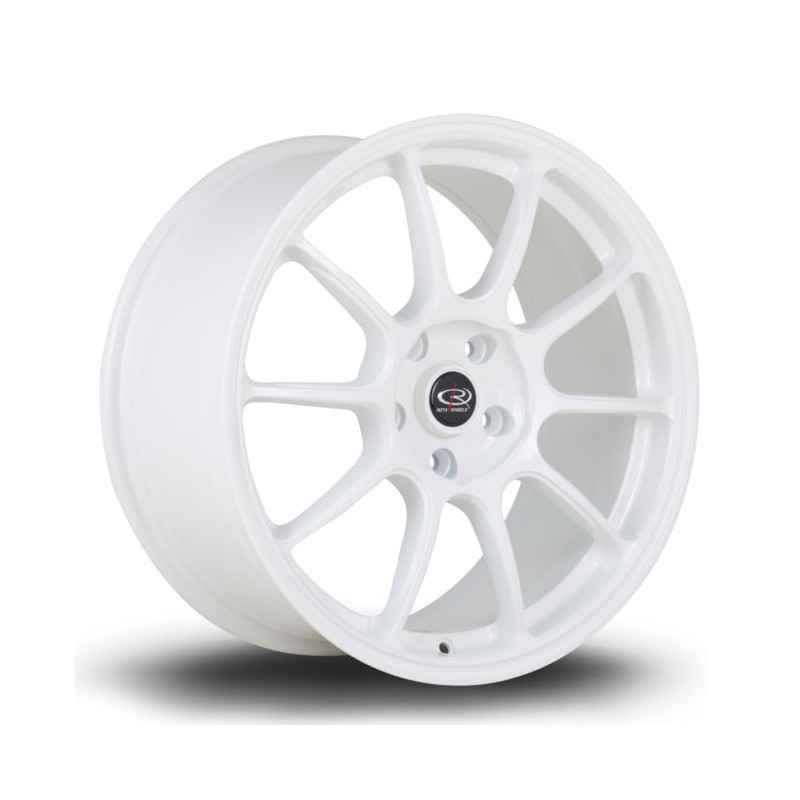 Llanta Rota SS10 18x8.5 5x114 White Llanta Rota SS10 18x8.5 5x114 White