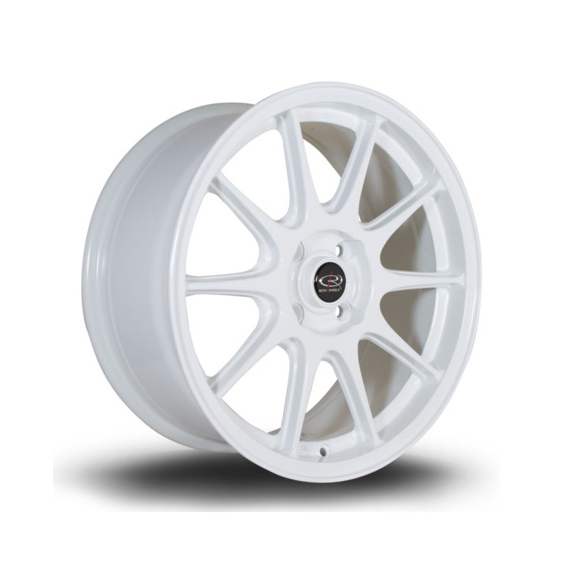 Llanta Rota Strike 17x7.5 4x108 White Llanta Rota Strike 17x7.5 4x108 White
