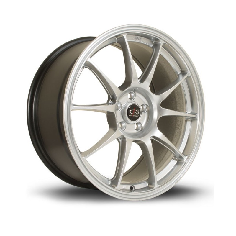 Llanta Rota Titan 18x8.5 5x100 HSilver Llanta Rota Titan 18x8.5 5x100 HSilver