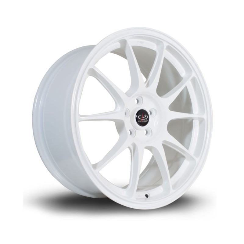 Llanta Rota Titan 18x8.5 5x100 White Llanta Rota Titan 18x8.5 5x100 White