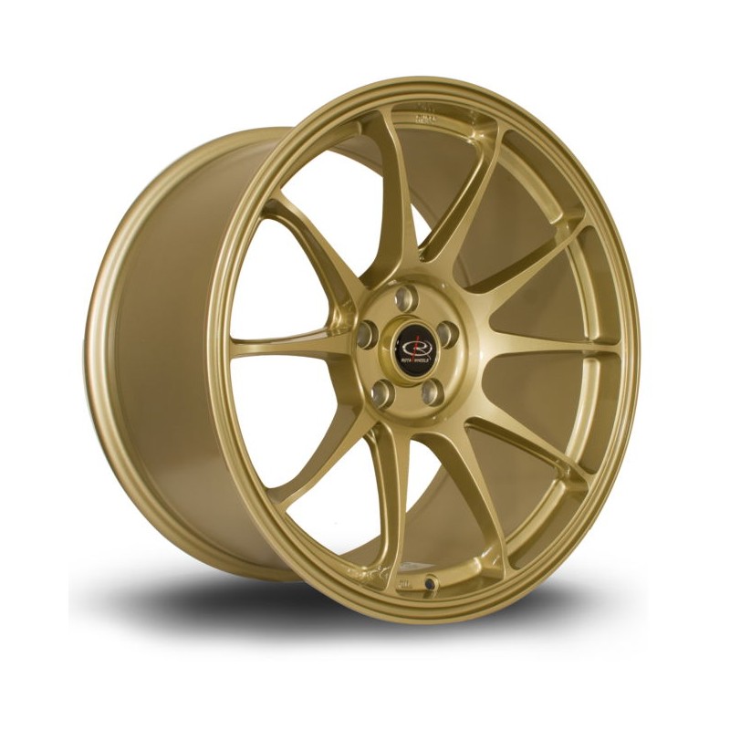 Llanta Rota Titan 18x9.5 5x100 Gold Llanta Rota Titan 18x9.5 5x100 Gold