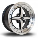 Llanta Rota Zero 15x7 4x100 PFBlack