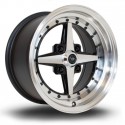 Llanta Rota Zero 15x8 4x100 PFBlack