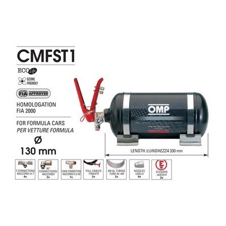 EXTINCION DEL SISTEMA DE ACERO MECÁNICA FIA HOMOLOG.WEIGHT 5.6 KG