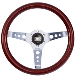 VOLANTE OMP MADERA MUGELLO:WOODEN 360MM  OVAL:25X23MM