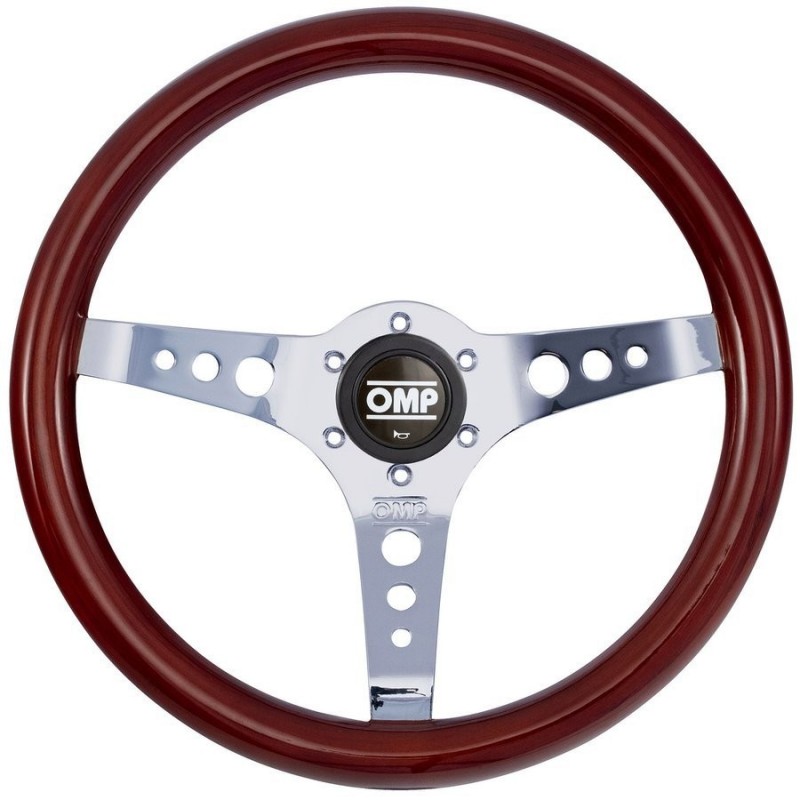 VOLANTE OMP MADERA MUGELLO:WOODEN 360MM  OVAL:25X23MM