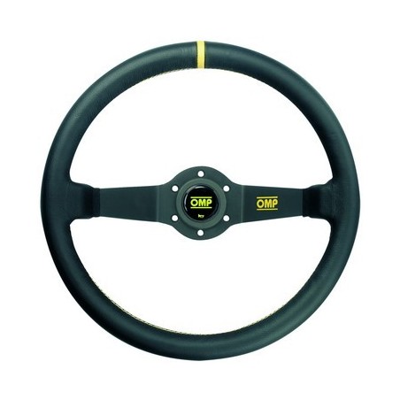 VOLANTE OMP RALLY PIEL NEGRO 35CM 2SP