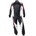 TRAJE CARRERAS TECNICA EVO my21 NEGRO/BLANCO TALLA 44 FIA 8856-2018