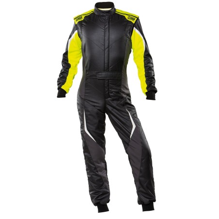 TRAJE CARRERAS TECNICA EVO my21 NEGRO/AMARILLO TALLA 44 FIA 8856-2018