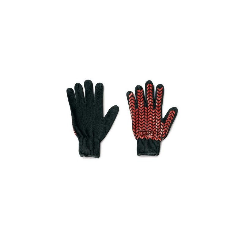 GUANTES SPARCO PRENSILI COTONE NEGRO