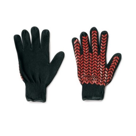 GUANTES SPARCO PRENSILI COTONE NEGRO