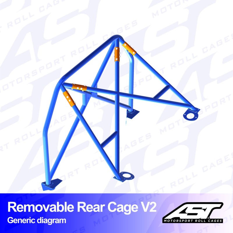 Arco Trasero AUDI 100/200 (C3 Typ44 ) 4 Puertas Sedan Quattro REMOVABLE Arco Trasero V2