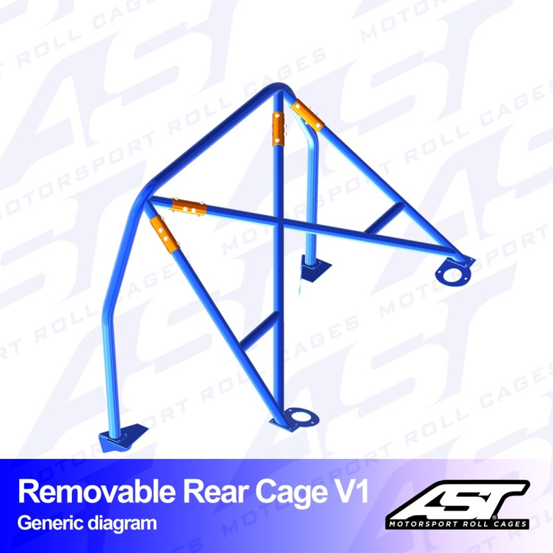 Arco Trasero AUDI A4 / S4 (B5) 4 Puertas Sedan Quattro REMOVABLE Arco Trasero V1