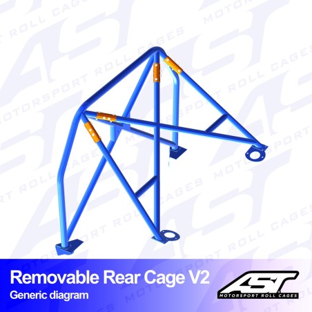 Arco Trasero AUDI A4 / S4 (B5) 4 Puertas Sedan Quattro REMOVABLE Arco Trasero V2