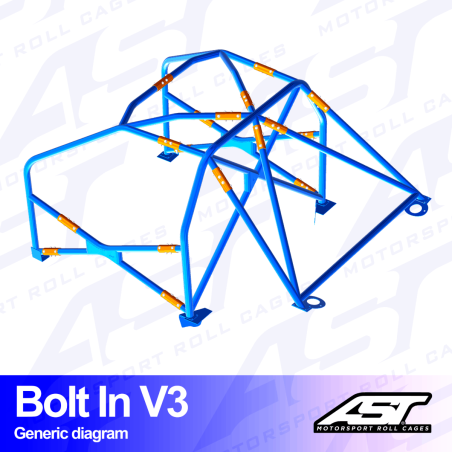 Arco de Seguridad AUDI TT (8N) 3-doors Hatchback FWD Atornillar V3