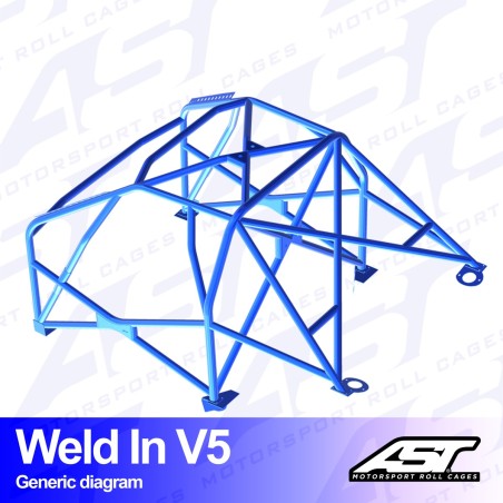 Arco de Seguridad BMW (E30) 3-Series 2 Puertas Coupe AWD Soldar V5