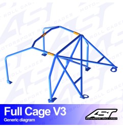 Arco de Seguridad HONDA S2000 (AP) 2 Puertas Roadster Arco Completo V3