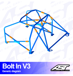 Arco de Seguridad MAZDA 323 (BG) 3-doors Hatchback Atornillar V3