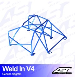 Arco de Seguridad MAZDA RX-7 (FD) 3-doors Coupe Soldar V4