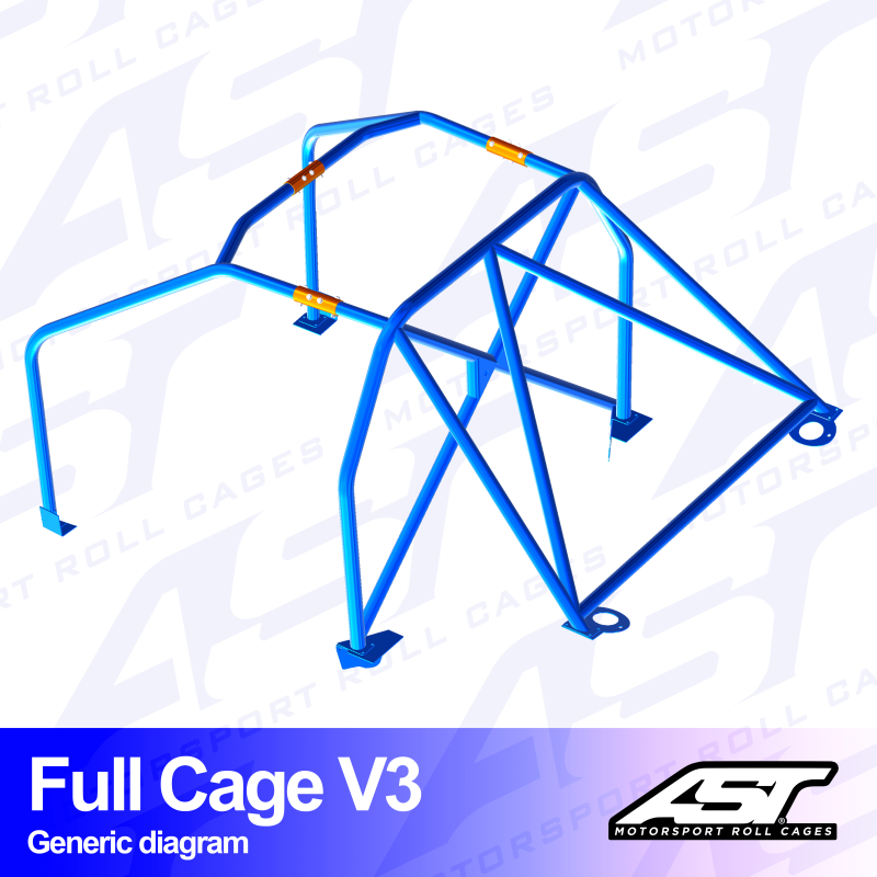Arco de Seguridad MAZDA MX-3 (EC) 3-doors Coupe Arco Completo V3 Arco de Seguridad MAZDA MX-3 (EC) 3-doors Coupe Arco Completo V3