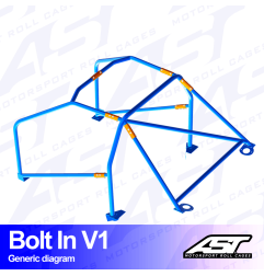 Arco de Seguridad MINI Cooper (R53) 3-door Hatchback Atornillar V1