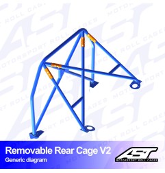 Arco Trasero MITSUBISHI Lancer EVO V 4 Puertas Sedan REMOVABLE Arco Trasero V2